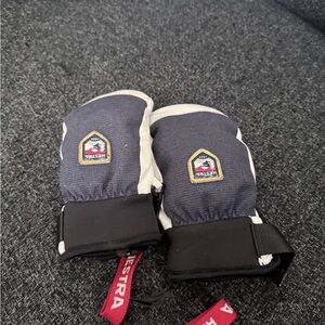 Hestra Kids Mittens - Black and Gray